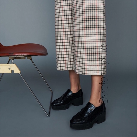 Maje cropped tweed plaid pants 34 - Picture 3 of 7